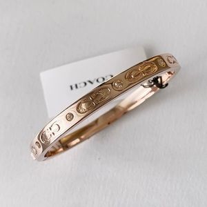 Coach Signature Hinged Bangle
